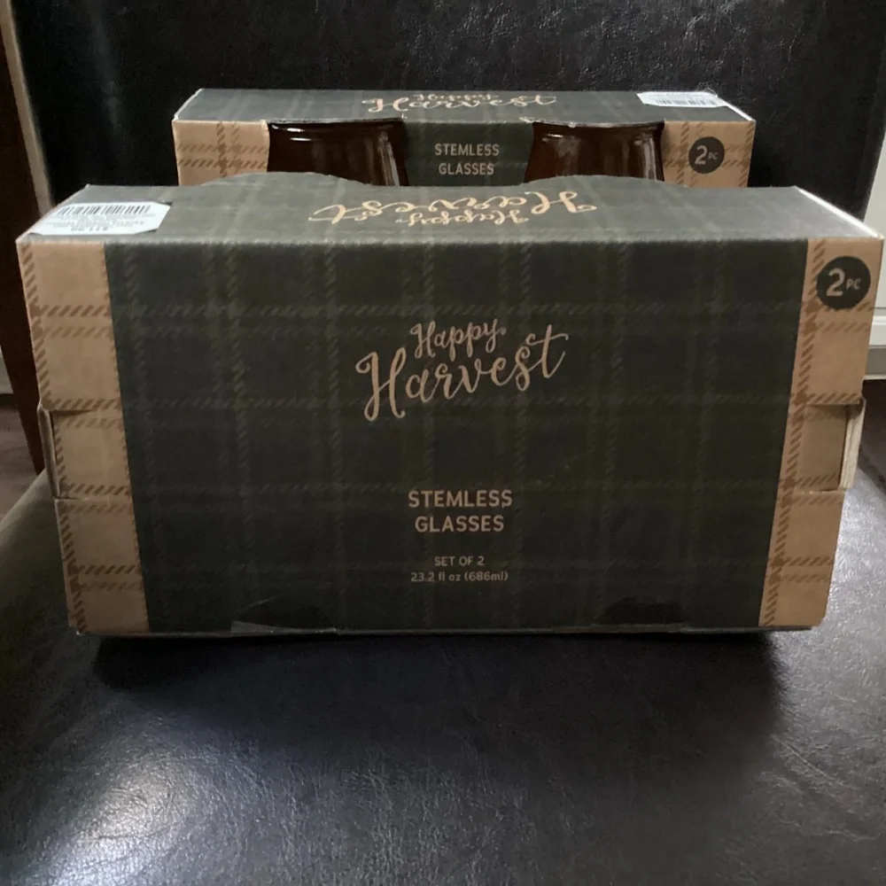 Happy Harvest Stemless Glasses Bundle